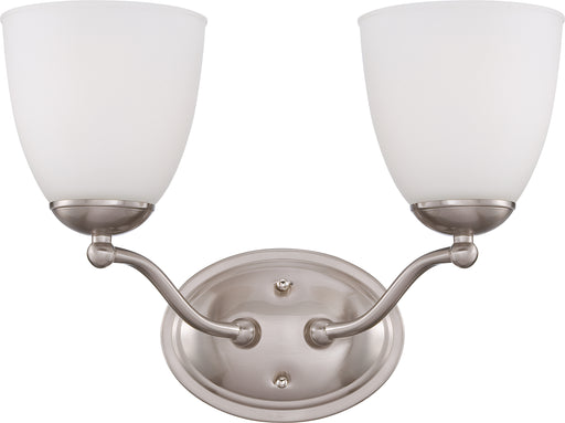 SATCO/NUVO Patton 2-Light Vanity Fixture With Frosted Glass (60-5032)