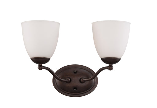 SATCO/NUVO Patton 2-Light Vanity Fixture With Frosted Glass (60-5132)