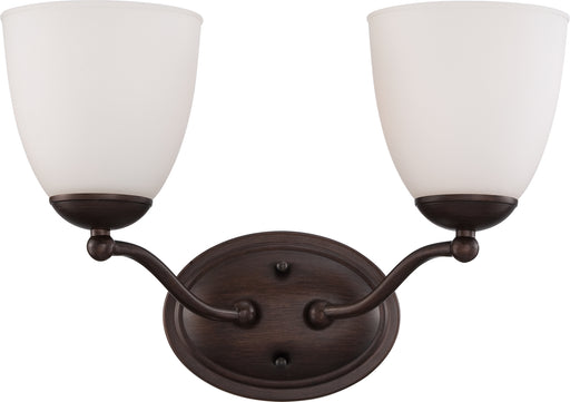 SATCO/NUVO Patton 2-Light Vanity Fixture With Frosted Glass (60-5132)