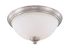 SATCO/NUVO Patton 3-Light Flush Fixture With Frosted Glass (60-5041)