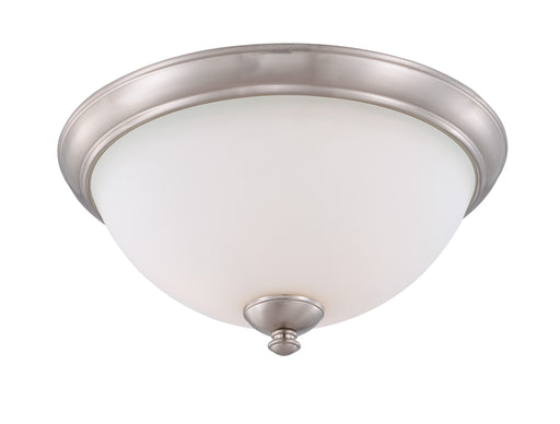 SATCO/NUVO Patton 3-Light Flush Fixture With Frosted Glass (60-5041)