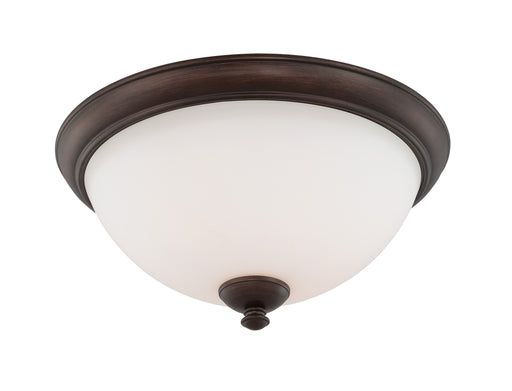 SATCO/NUVO Patton 3-Light Flush Fixture With Frosted Glass (60-5141)