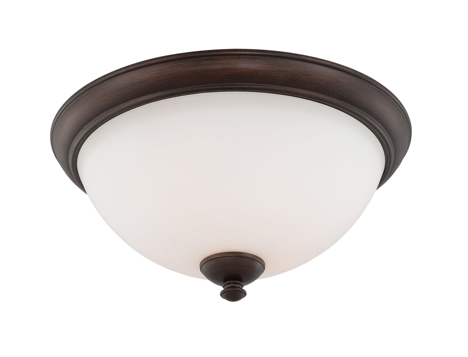 SATCO/NUVO Patton 3-Light Flush Fixture With Frosted Glass (60-5141)