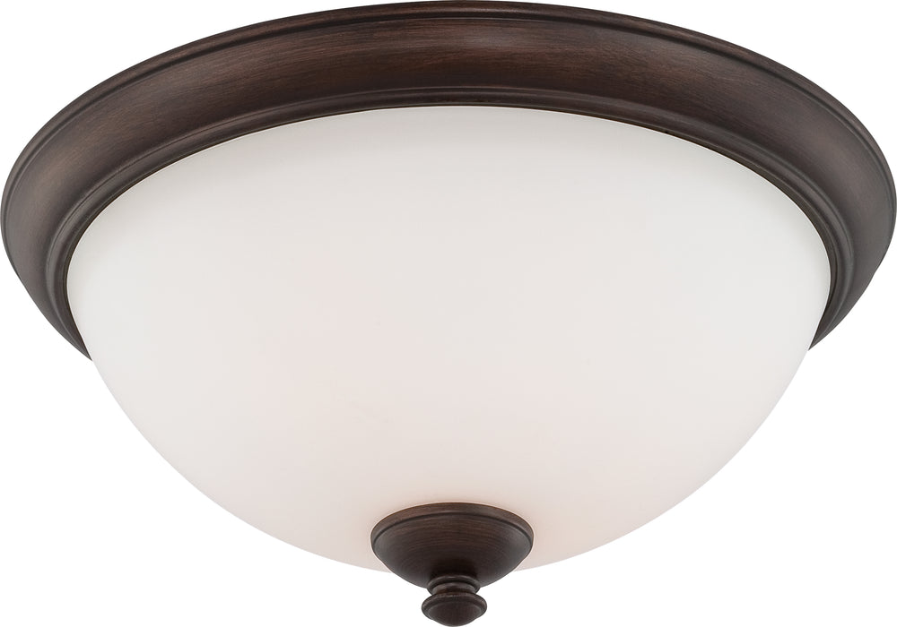 SATCO/NUVO Patton 3-Light Flush Fixture With Frosted Glass (60-5141)