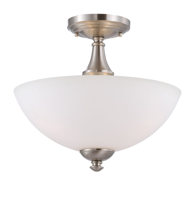 SATCO/NUVO Patton 3-Light Semi-Flush With Frosted Glass (60-5044)
