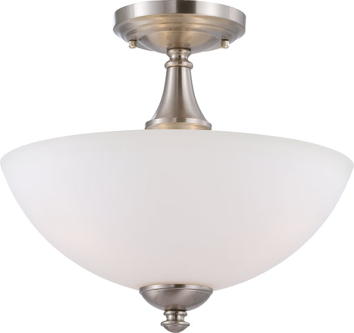 SATCO/NUVO Patton 3-Light Semi-Flush With Frosted Glass (60-5044)