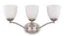 SATCO/NUVO Patton 3-Light Vanity Fixture With Frosted Glass (60-5033)