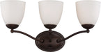 SATCO/NUVO Patton 3-Light Vanity Fixture With Frosted Glass (60-5133)