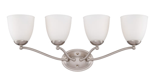 SATCO/NUVO Patton 4-Light Vanity Fixture With Frosted Glass (60-5034)