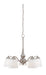 SATCO/NUVO Patton 5-Light Chandelier Arms Down With Frosted Glass (60-5043)