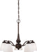 SATCO/NUVO Patton 5-Light Chandelier Arms Down With Frosted Glass (60-5143)