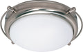 SATCO/NUVO Polaris 2-Light 14 Inch Flush Mount With Satin Frosted Glass Shades (60-608)
