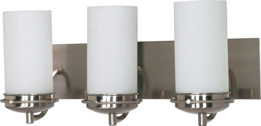 SATCO/NUVO Polaris 3-Light 21 Inch Vanity With Satin Frosted Glass Shades (60-613)