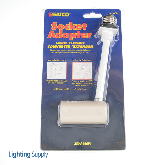 SATCO/NUVO Recessed Light Converter 4-1/4 Inch Extension Medium Base (SF77-608)