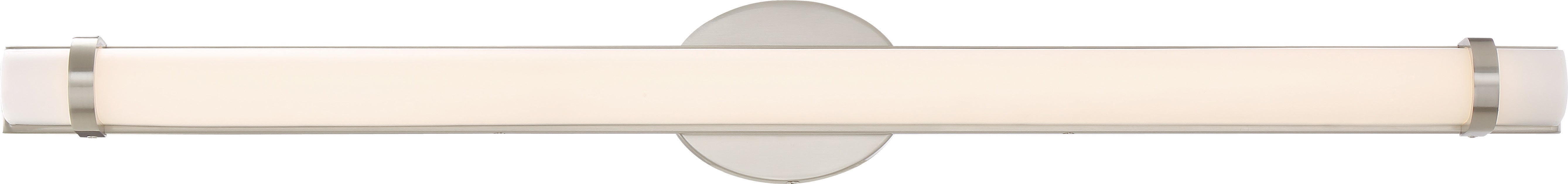 SATCO/NUVO Slice 36 Inch LED Wall Sconce Polished Nickel Finish White Acrylic Lens (62-935)