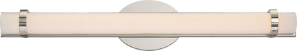SATCO/NUVO Slice Double LED Wall Sconce Polished Nickel Finish (62-932)