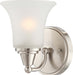 SATCO/NUVO Surrey 1-Light Vanity Fixture With Frosted Glass (60-4141)