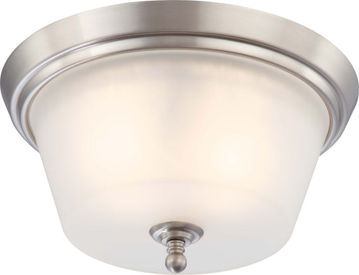 SATCO/NUVO Surrey 2-Light Flush Dome Fixture With Frosted Glass (60-4152)