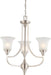 SATCO/NUVO Surrey 3-Light Chandelier With Frosted Glass (60-4145)