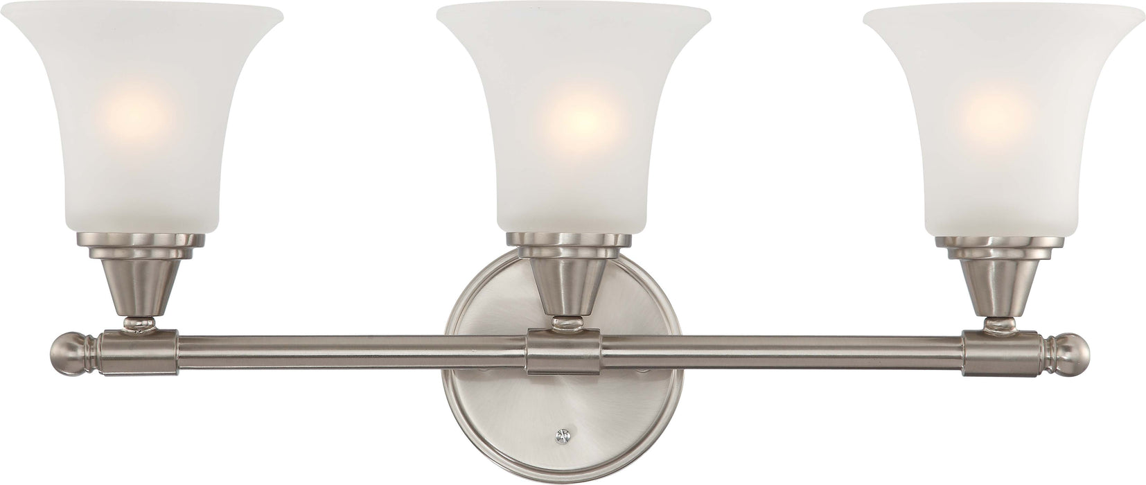 SATCO/NUVO Surrey 3-Light Vanity Fixture With Frosted Glass (60-4143)