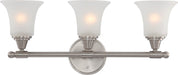 SATCO/NUVO Surrey 3-Light Vanity Fixture With Frosted Glass (60-4143)