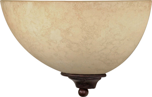 SATCO/NUVO Tapas 1-Light 12 Inch Sconce With Tuscan Suede Glass (60-044)