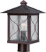 SATCO/NUVO Vega 1-Light Outdoor Post Fixture With Clear Seed Glass (60-5615)