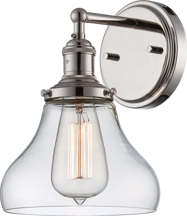 SATCO/NUVO Vintage 1-Light Sconce With Clear Glass Vintage Lamp Included (60-5413)