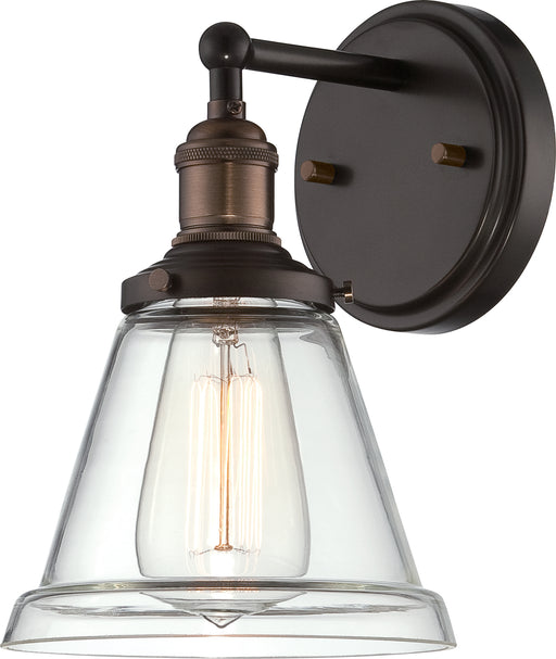 SATCO/NUVO Vintage 1-Light Sconce With Clear Glass Vintage Lamp Included (60-5512)