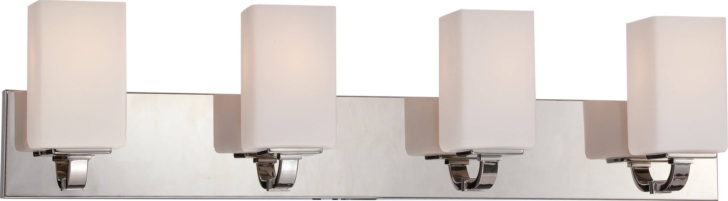 SATCO/NUVO Vista 4-Light Vanity Fixture With Etched Opal Glass (60-5184)