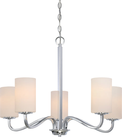 SATCO/NUVO Willow 5-Light Hanging Fixture With White Glass (60-5805)