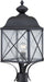 SATCO/NUVO Wingate 1-Light Outdoor Post Fixture With Clear Seed Glass (60-5625)