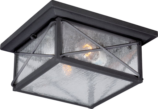 SATCO/NUVO Wingate 2-Light Outdoor Flush Fixture With Clear Seed Glass (60-5626)