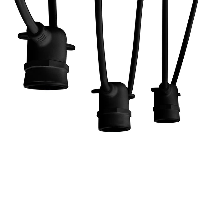 Feit Electric 5 Socket 10-Foot String Light Strand Without Bulbs (SL10-5/BLK)