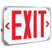 Exitronix 8 Inch New York NEMA 4X Exit Sign Single-Face NiCad Battery Red Legend White Finish (NYN4X-1-WB-R-WH)