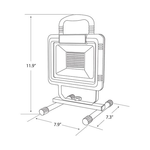 Feit Electric 2000Lm Plug-In LED Work Light (WORK2000XLPLUG)