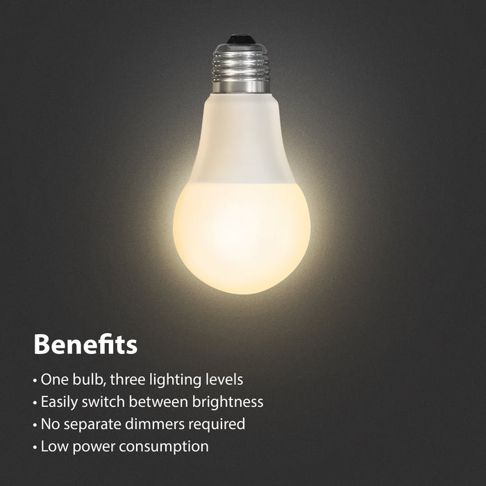 Feit Electric 8.8W Soft White 2700K E26 Base A19 Switch-To-Dim LED Light Bulb (OM60/3DIMCA/LEDI)