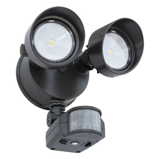 Lithonia 25 Watt LED 2-Head Security Floodlight With PIR Motion Detection - Photocell - 4000K 120V 70 CRI 2160Lm Bronze Fixture (OLF 2RH 40K 120 MO BZ)