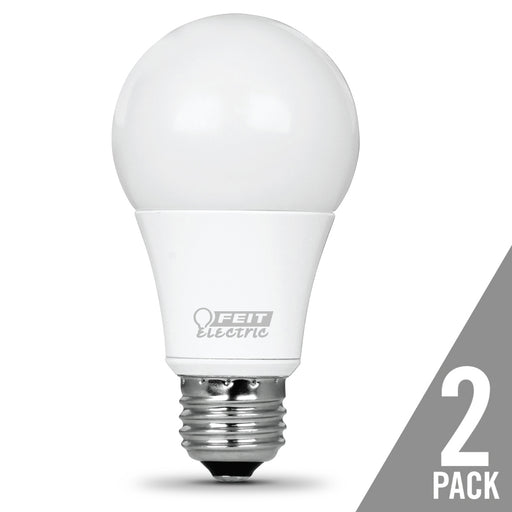 Feit Electric LED A19 60W Equivalent 800Lm Dimmable 5000K 2-Pack CEC Compliant Bulb (OM60DM/950CA/2)