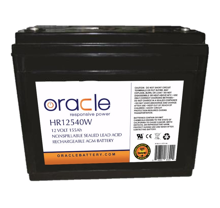 Oracle 12V 540 WPC 155Ah Sealed Lead Acid AGM Battery HR High Rate Discharge Series (HR12540W)