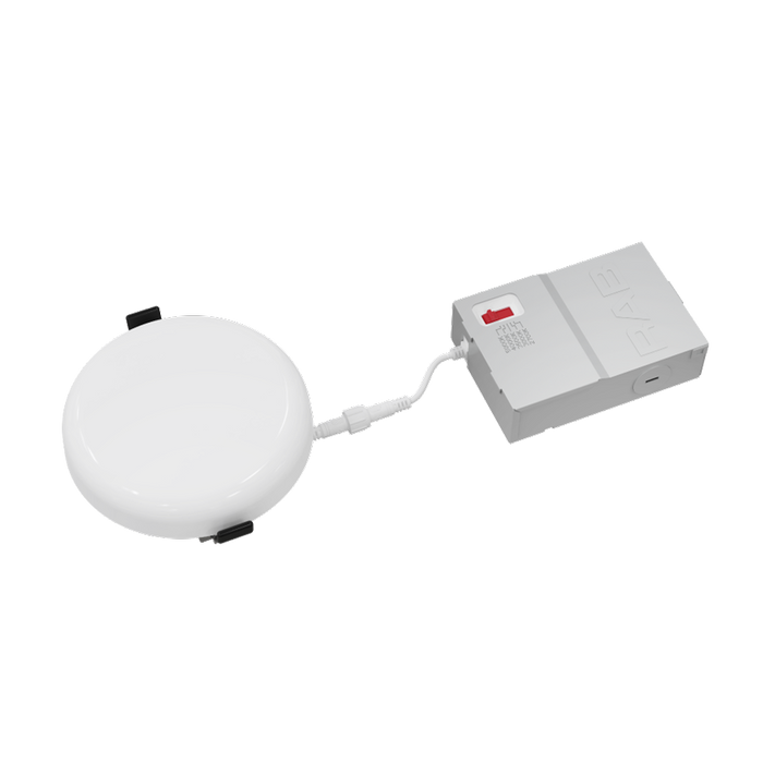 RAB 4 Inch Recessed LED Canless Downlight Surface Mount 9W CCT Selectable 2700K/3000K/3500K/4000K/5000K Round White 120V Triac Dimming (ORB4)
