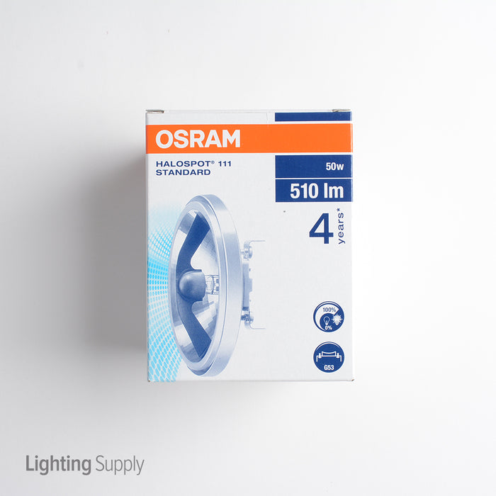Osram 50W AR111 Halogen 2900K 12V Screw Terminal G53 Base Aluminum Reflector Flood Bulb (50AR111/25/FL)