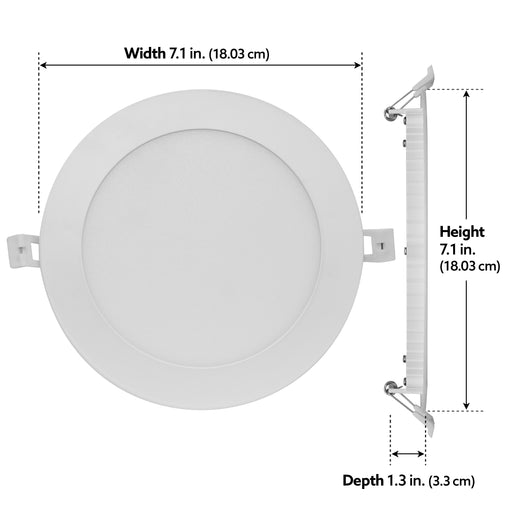 Feit Electric 6 Inch 13W [65W Equivalent] Adjustable White CCT Selectable 2700K/3000K/4000K/5000K/6500K Canless LED Recessed Lights (LLEDR6XT/5CCT)