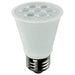 TCP LED PAR Lamps 90 CRI 7W 500Lm 3000K E26 Dimmable Frost California Qualified (L50P16D2530KFLCQ)