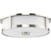 Progress Lighting Gilliam Collection 3-Light Flush Mount Fixture Brushed Nickel Finish (P350281-009)