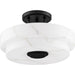 Progress Lighting Tosca Collection 3-Light Semi-Flush Mount Fixture Matte Black Finish (P350284-31M)