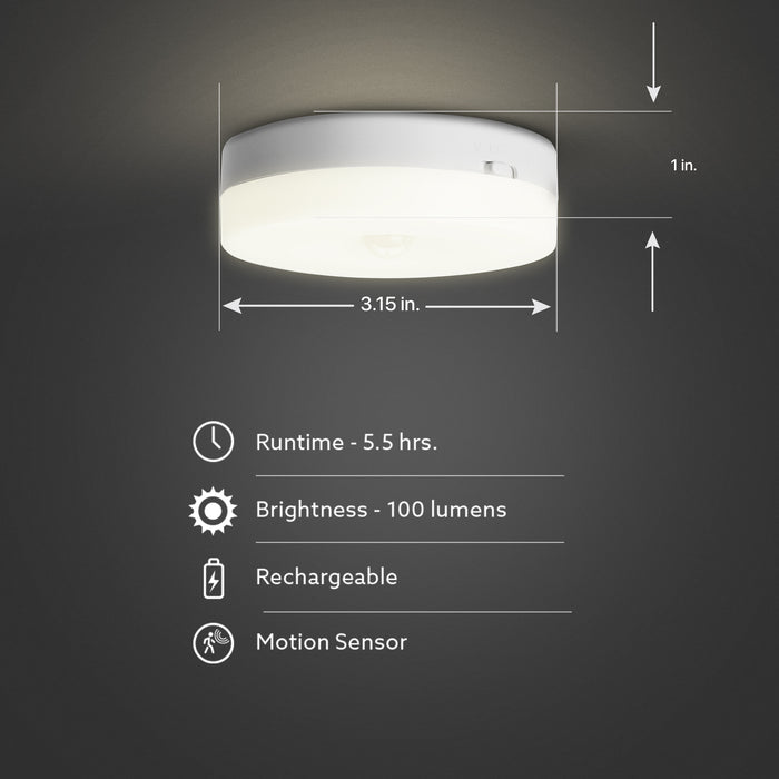 Feit Electric Rechargeable Battery Undercabinet Puck Fixture 3-Pack (BPUCLPUCK/830/BAT/3)