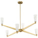 Progress Lighting Tosca Collection 6-Light Chandelier Brushed Bronze Finish (P400395-109)