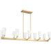 Progress Lighting Tosca Collection 10-Light Linear Chandelier Brushed Bronze Finish (P400396-109)