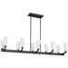 Progress Lighting Tosca Collection 10-Light Linear Chandelier Matte Black Finish (P400396-31M)